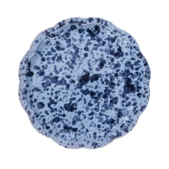 Cabana Dinnerware|Speckled Dessert Plate in Blue