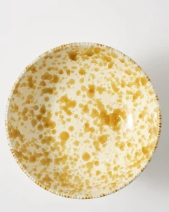 Cabana Dinnerware|Speckled Fruit Stand, Yellow