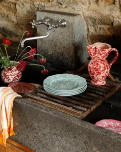 Cabana Décor|Dinnerware|Speckled Pitcher in Pink