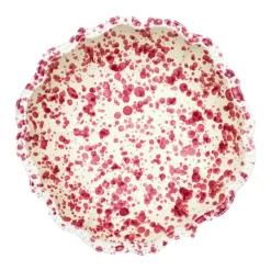 Cabana Dinnerware|Speckled Serving Bowl in Burgundy