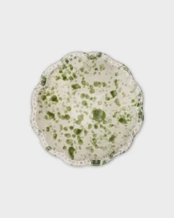 Cabana Dinnerware|Speckled Small Bowl in Green and White