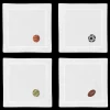 Henry Handwork Place Settings & Linens|Sport Cocktail Napkins, Mixed Set of 4