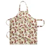 Couleur Nature Place Settings & Linens|Squirrel and Pinecone Apron in Red & Brown