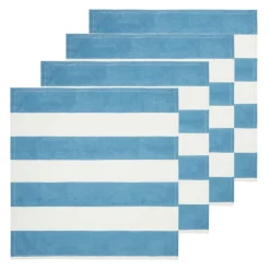 Couleur Nature Place Settings & Linens|St. Tropez Napkins in Blue, Set of 6