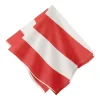 Couleur Nature Place Settings & Linens|St. Tropez Napkins in Red, Set of 6