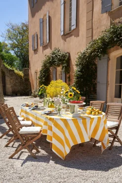 Couleur Nature Place Settings & Linens|St. Tropez Tablecloth in Yellow