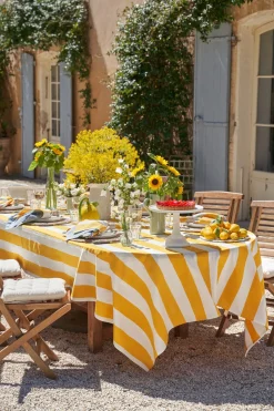 Couleur Nature Place Settings & Linens|St. Tropez Tablecloth in Yellow