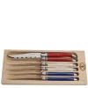 Jean Dubost Laguiole Flatware|Steak Knives in Paris Colors, Set of 6