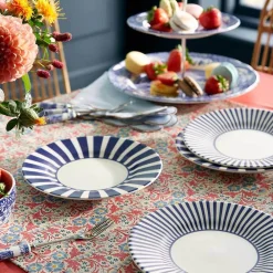 Spode Dinnerware|Steccato 7" Bold Plates, Set of 4