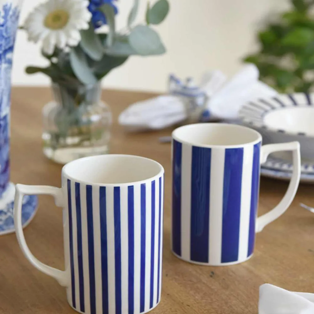 Spode Dinnerware|Steccato Bold Stripe Mugs, Set of 4
