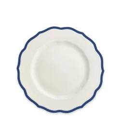 Caskata Dinnerware|Stella Scalloped Blue Salad Plate