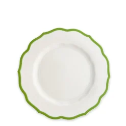 Caskata Dinnerware|Stella Scalloped Verde Salad Plate
