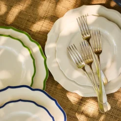 Caskata Dinnerware|Stella Scalloped White Dinner Plate
