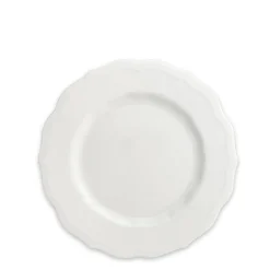 Caskata Dinnerware|Stella Scalloped White Salad Plate