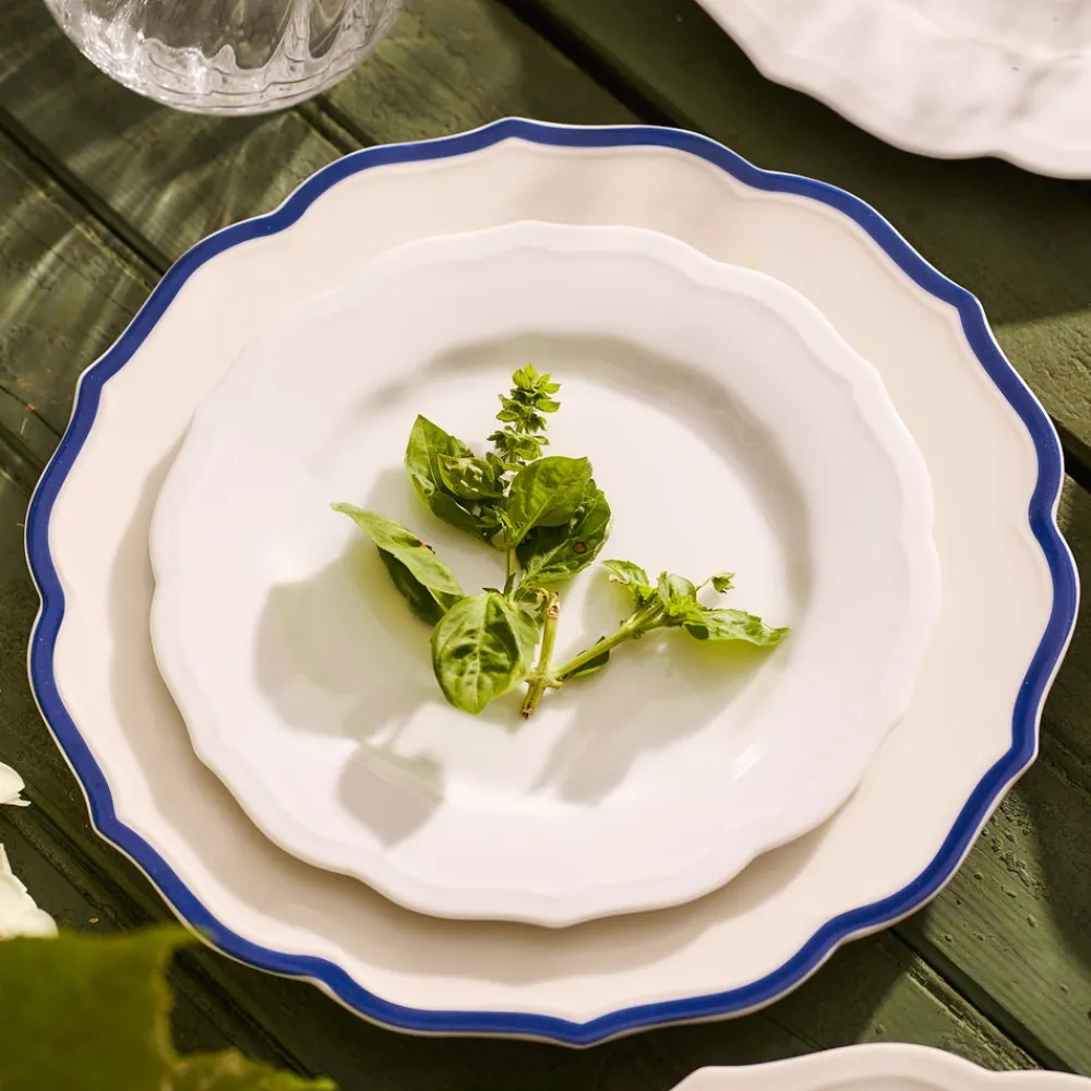 Caskata Dinnerware|Stella Scalloped White Salad Plate