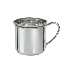 Salisbury Home|Monogram|Sterling Silver Beaded Cambridge Baby Cup