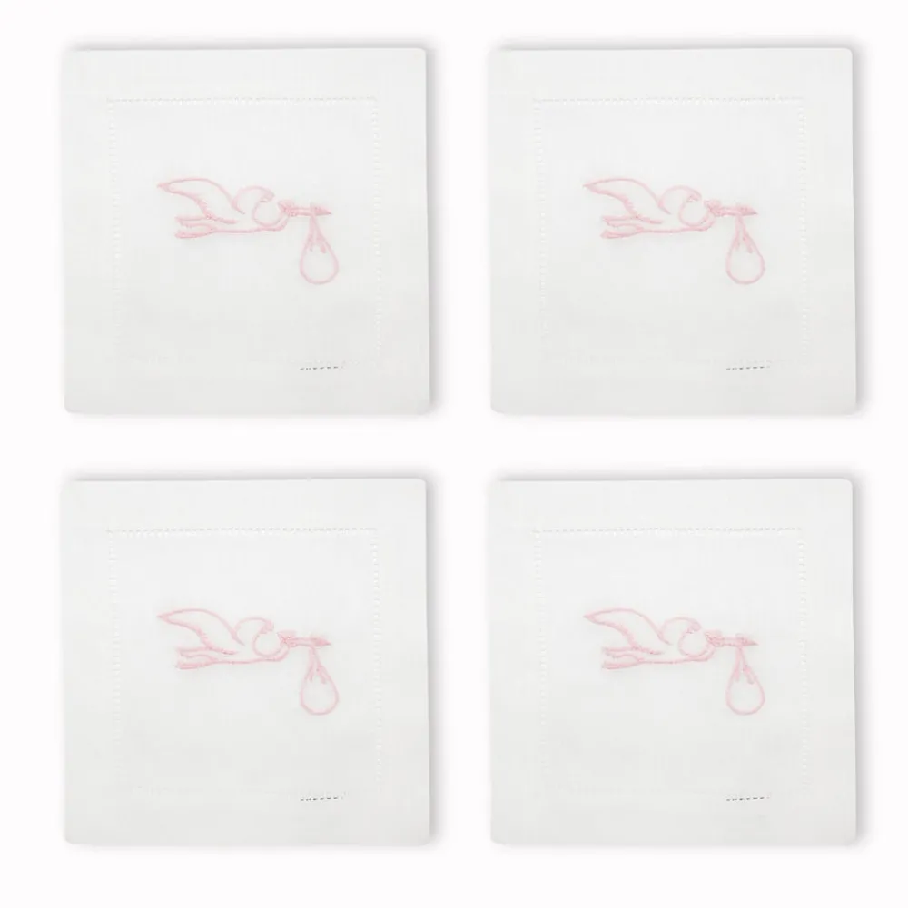 Chefanie Place Settings & Linens|Stork Cocktail Napkins, Set of 4