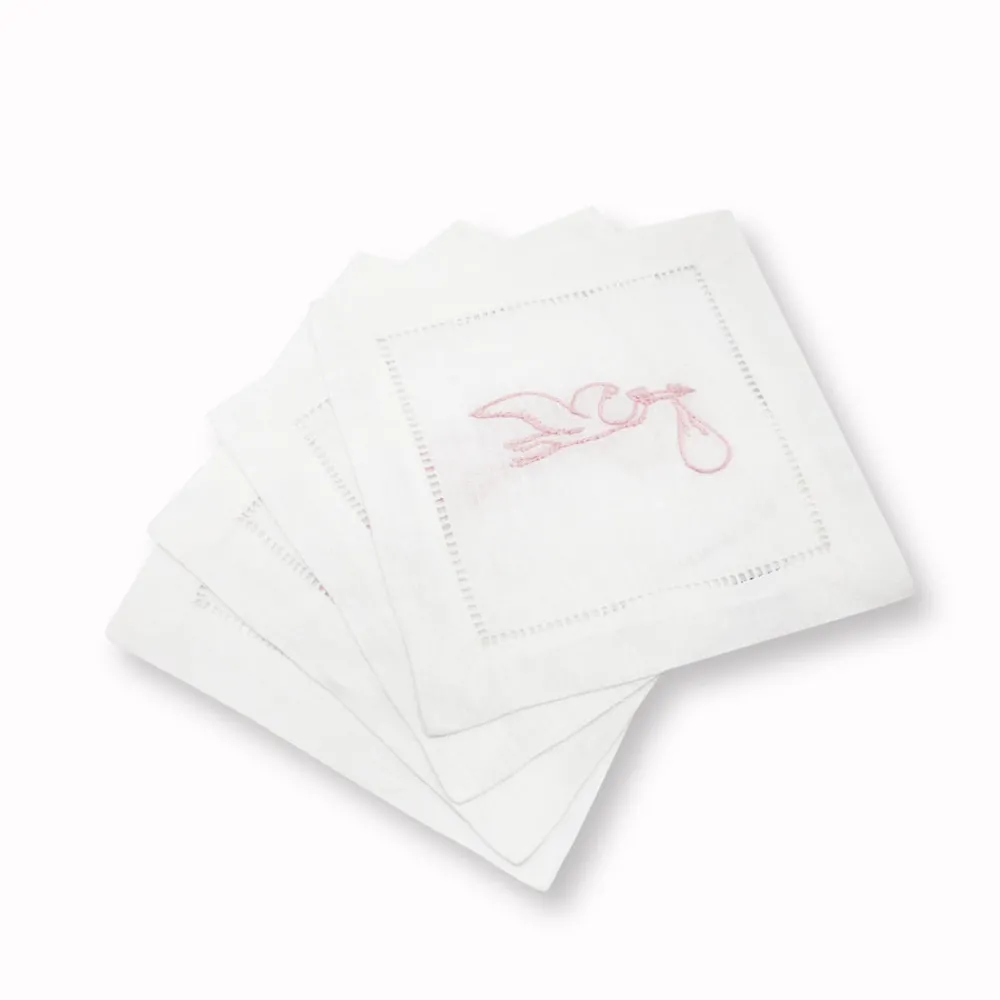 Chefanie Place Settings & Linens|Stork Cocktail Napkins, Set of 4