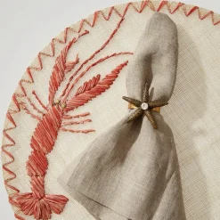 Joanna Buchanan Place Settings & Linens|Straw Lobster Placemat, Set of Four