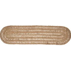 Juliska Place Settings & Linens|Straw Loop 16" x 60" Table Runner in Natural