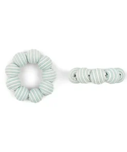 Rebecca Udall Place Settings & Linens|Striped Napkin Rings in Chalk Blue, Set of 4