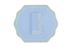 TriChi Design Place Settings & Linens|Stucco Linen Napkin and Placemat, Set of 4