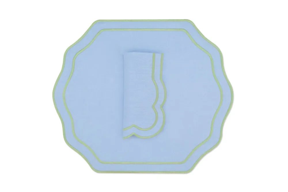 TriChi Design Place Settings & Linens|Stucco Linen Napkin and Placemat, Set of 4