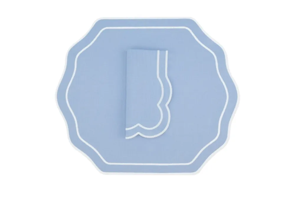 TriChi Design Place Settings & Linens|Stucco Linen Napkin and Placemat, Set of 4