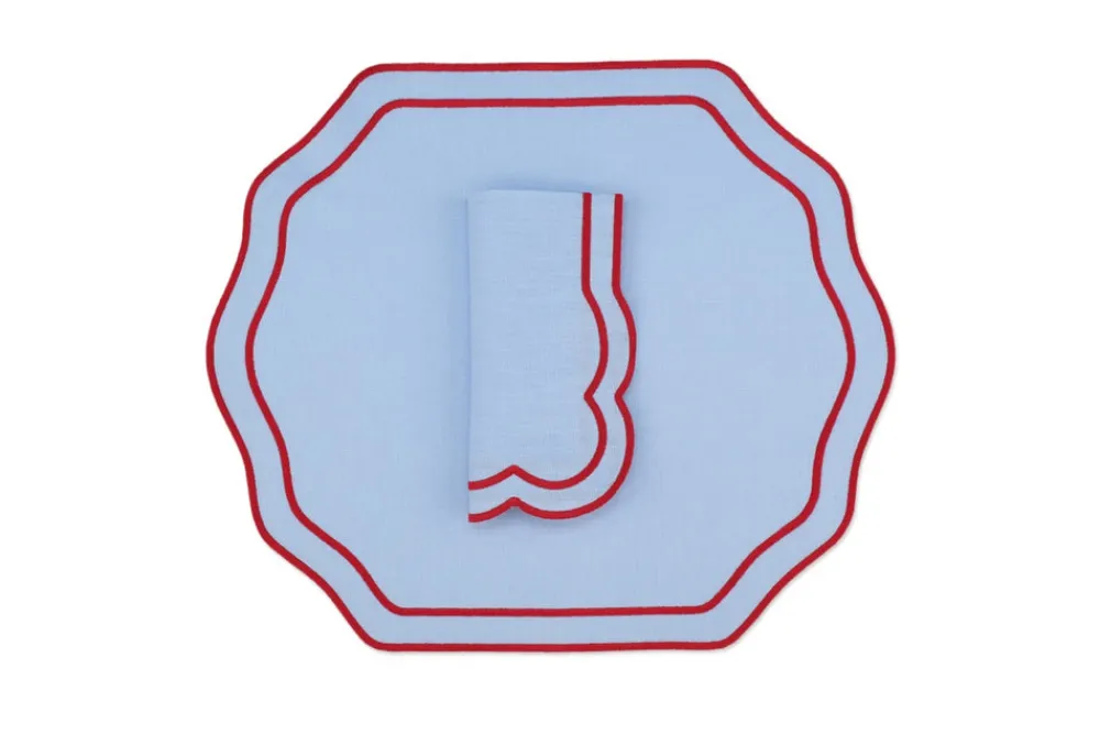 TriChi Design Place Settings & Linens|Stucco Linen Napkin and Placemat, Set of 4