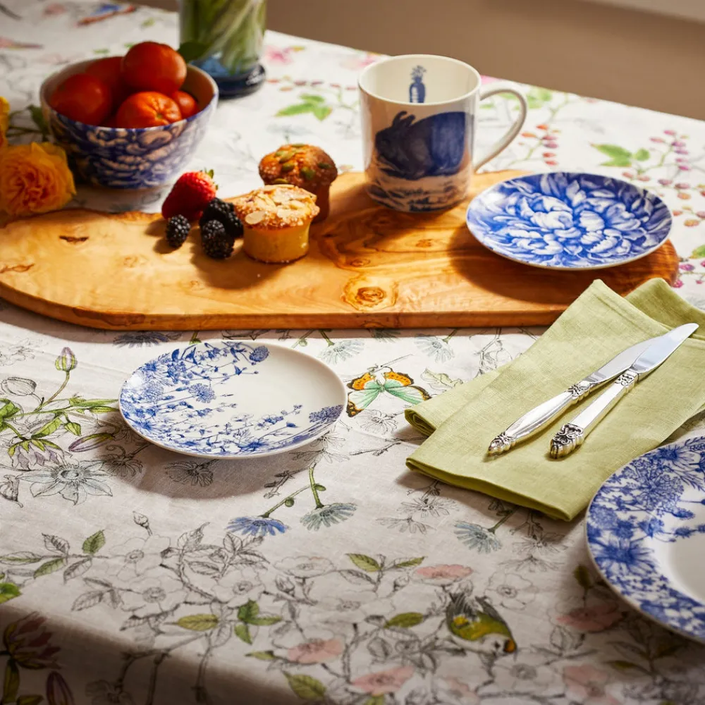 Caskata Dinnerware|Summer Blues Canape Plates