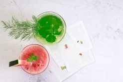 Henry Handwork Place Settings & Linens|Summer Drinks Mixed Cocktail Napkin Set