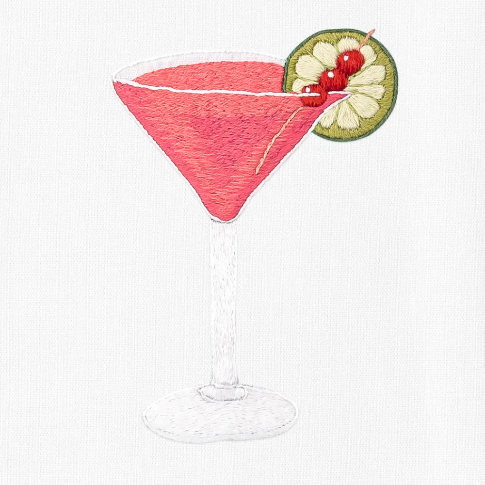 Henry Handwork Place Settings & Linens|Summer Drinks Mixed Cocktail Napkin Set
