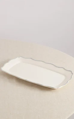 Maison Madison Dinnerware|Sylvia Rectangular Tray 16" x 8.9"