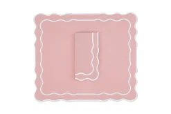 TriChi Design Place Settings & Linens|Tableau Cotton Blend Napkin and Placemat, Set of 4