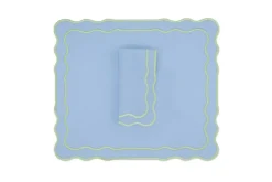 TriChi Design Place Settings & Linens|Tableau Linen Napkin and Placemat, Set of 4