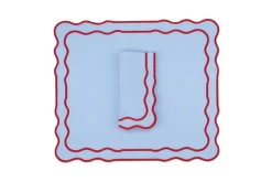 TriChi Design Place Settings & Linens|Tableau Linen Napkin and Placemat, Set of 4