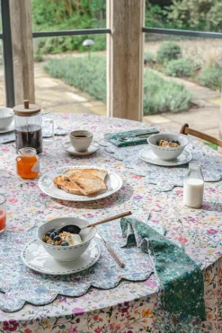 Coco & Wolf Place Settings & Linens|Tablecloth Made With Liberty Fabric in Linen Garden