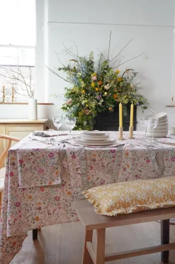 Coco & Wolf Place Settings & Linens|Tablecloth Made With Liberty Fabric in Linen Garden