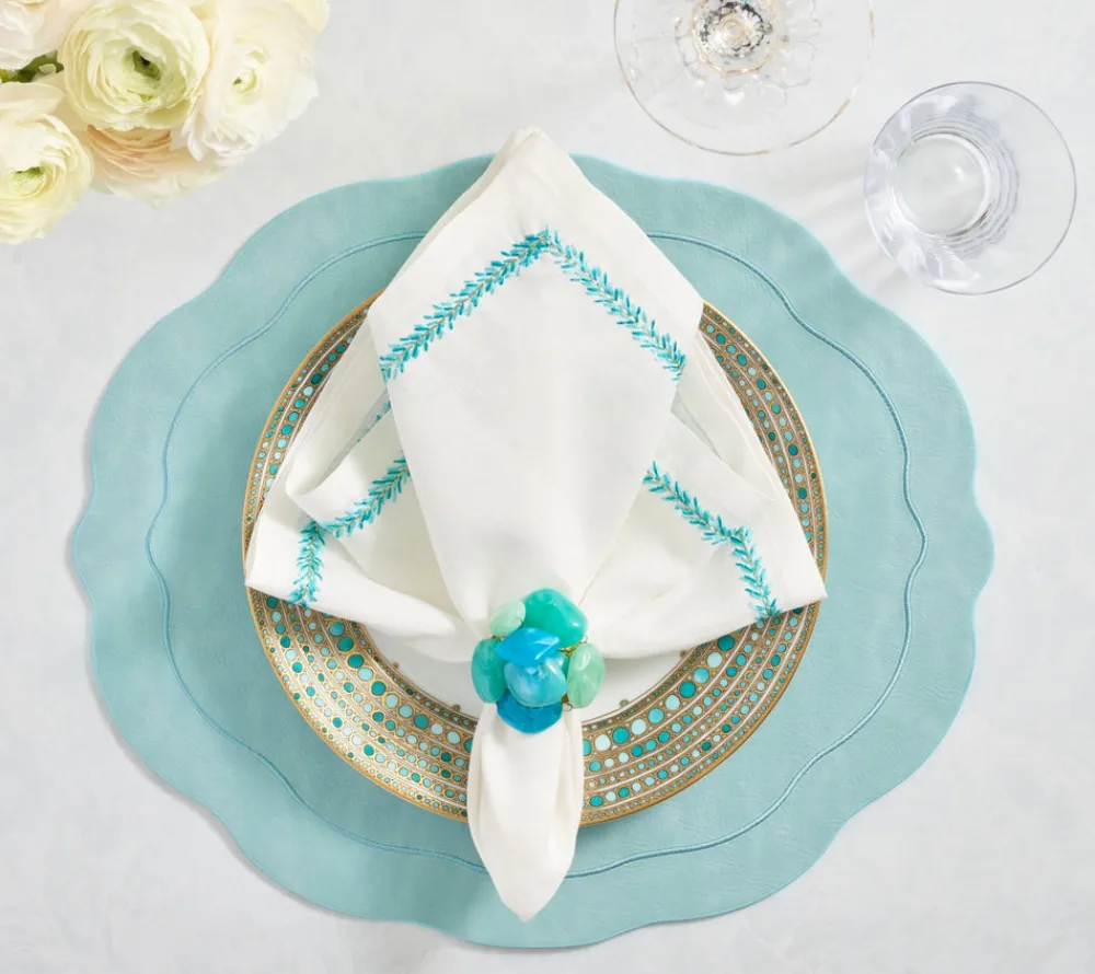 Kim Seybert Place Settings & Linens|Tailored Placemats in Seafoam, Set of 4