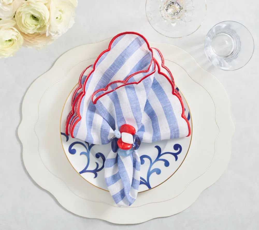 Kim Seybert Place Settings & Linens|Tailored Placemats in White, Set of 4