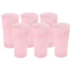 Craft Advisory Glassware|Tall Hand Blown Tumbler in Pink, Set of 6