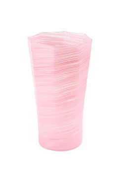 Craft Advisory Glassware|Tall Hand Blown Tumbler in Pink, Set of 6