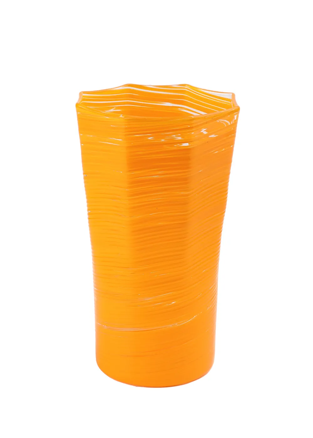 Craft Advisory Glassware|Tall Hand Blown Tumbler in Corn, Set of 6