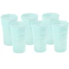 Craft Advisory Glassware|Tall Hand Blown Tumbler in Celadon, Set of 6