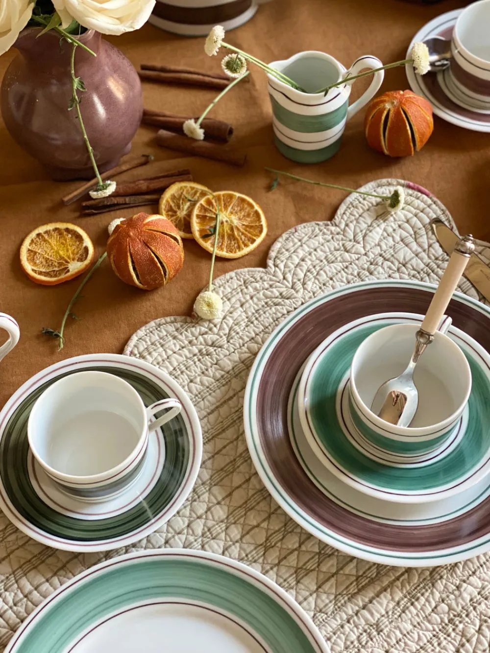 Molecot Dinnerware|Tangerine Dinner Plate In Brown