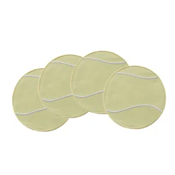 Chefanie Place Settings & Linens|Tennis Ball Cocktail Napkins, Set of 4