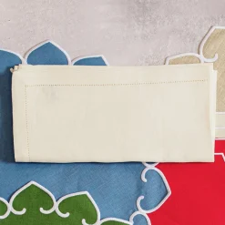 VIETRI Place Settings & Linens|Tessuti Ivory Napkins, Set of 4