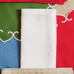 VIETRI Place Settings & Linens|Tessuti Ivory Napkins, Set of 4