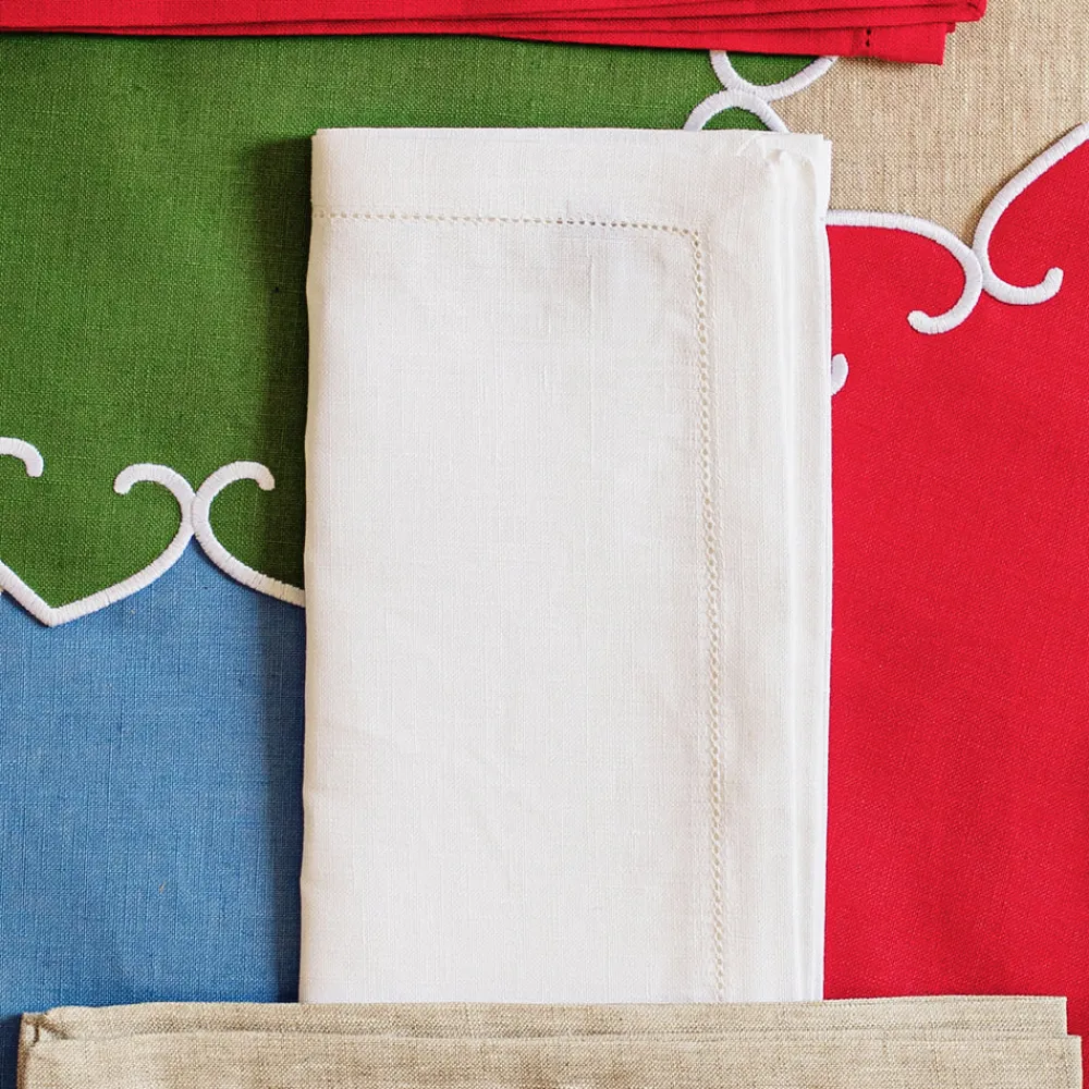 VIETRI Place Settings & Linens|Tessuti Ivory Napkins, Set of 4