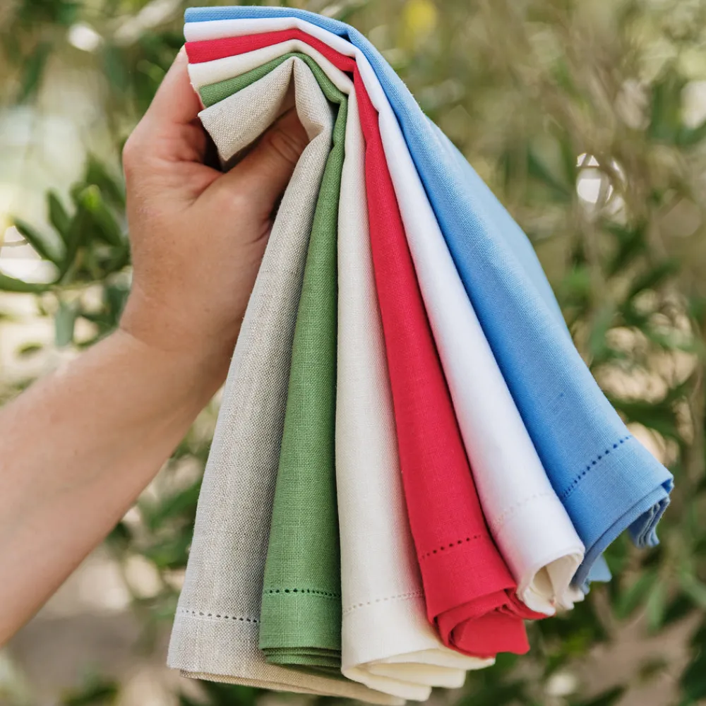 VIETRI Place Settings & Linens|Tessuti Ivory Napkins, Set of 4